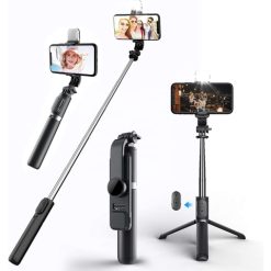 Gậy chụp ảnh Selfie 360 độ có đèn LED 3 trong 1