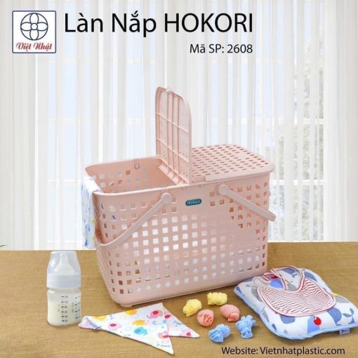 Làn đựng đồ đi sinh có nắp Hokori