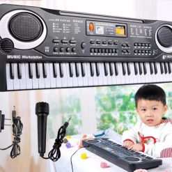 Đàn Piano điện tử cho bé 61 phím kèm micro