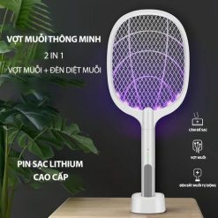 Vợt muỗi tích hợp đèn bắt muỗi thông minh 3in1