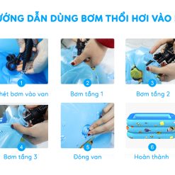 Bể bơi 3 tầng loại to 2m1