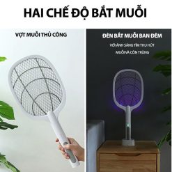 Vợt muỗi tích hợp đèn bắt muỗi thông minh 3in1