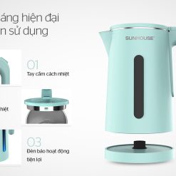 Ấm siêu tốc inox 2 lớp 1.8L Sunhouse SHD1351