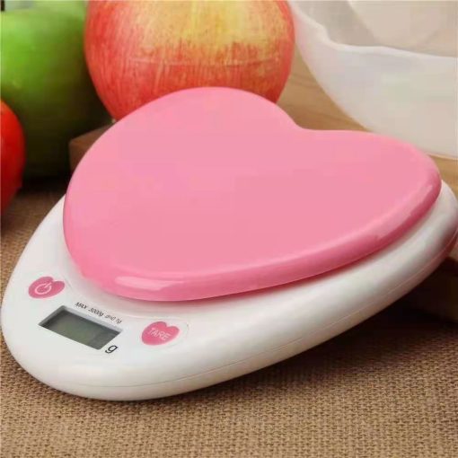 Cân Điện Tử Mini Hình Trái Tim Nhà Bếp 5kg