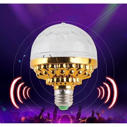 Đèn Led vũ trường 7 màu xoay 360 độ