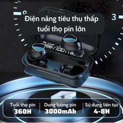 Tai nghe bluetooth M10 cảm ứng chống nước, chống ồn