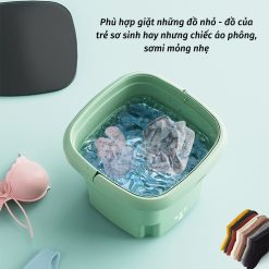 Máy giặt đồ mini tự động khử khuẩn gấp gọn tiện dụng