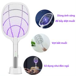 Vợt muỗi tích hợp đèn bắt muỗi thông minh 3in1